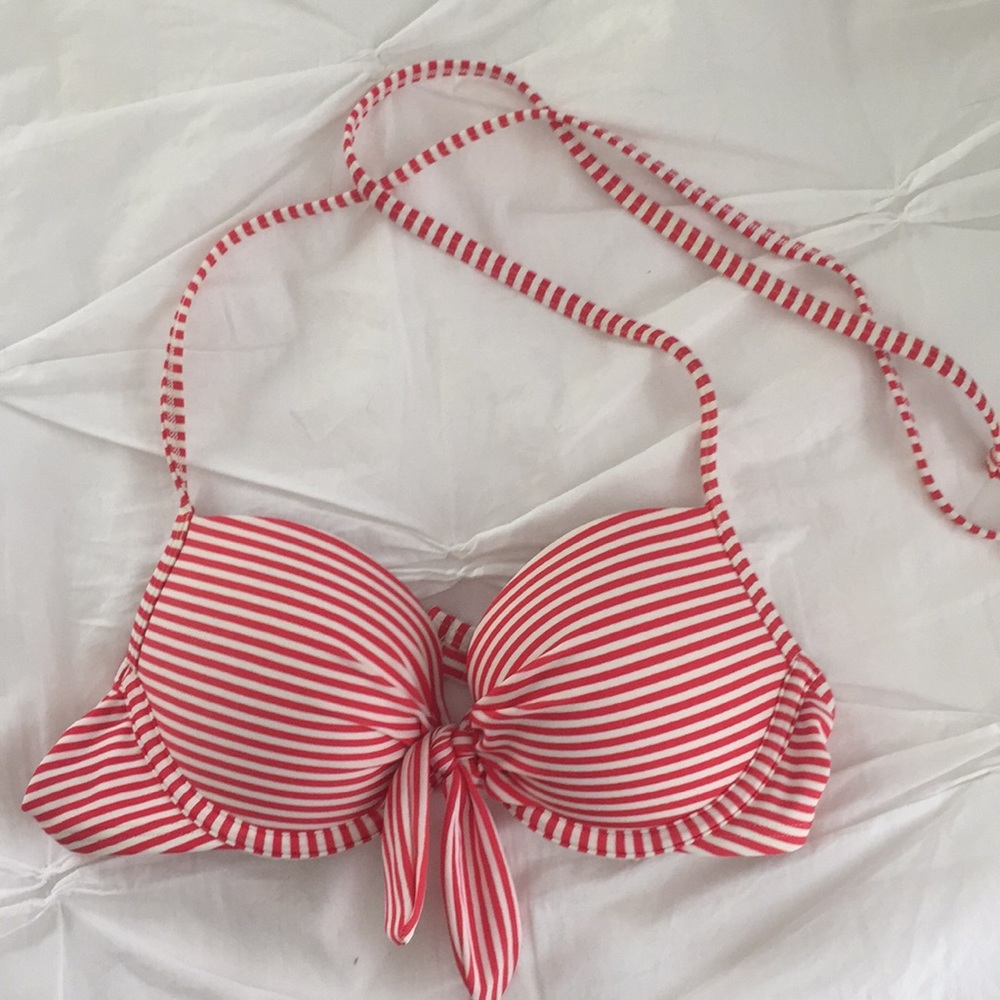 Aerie red stripe bikini